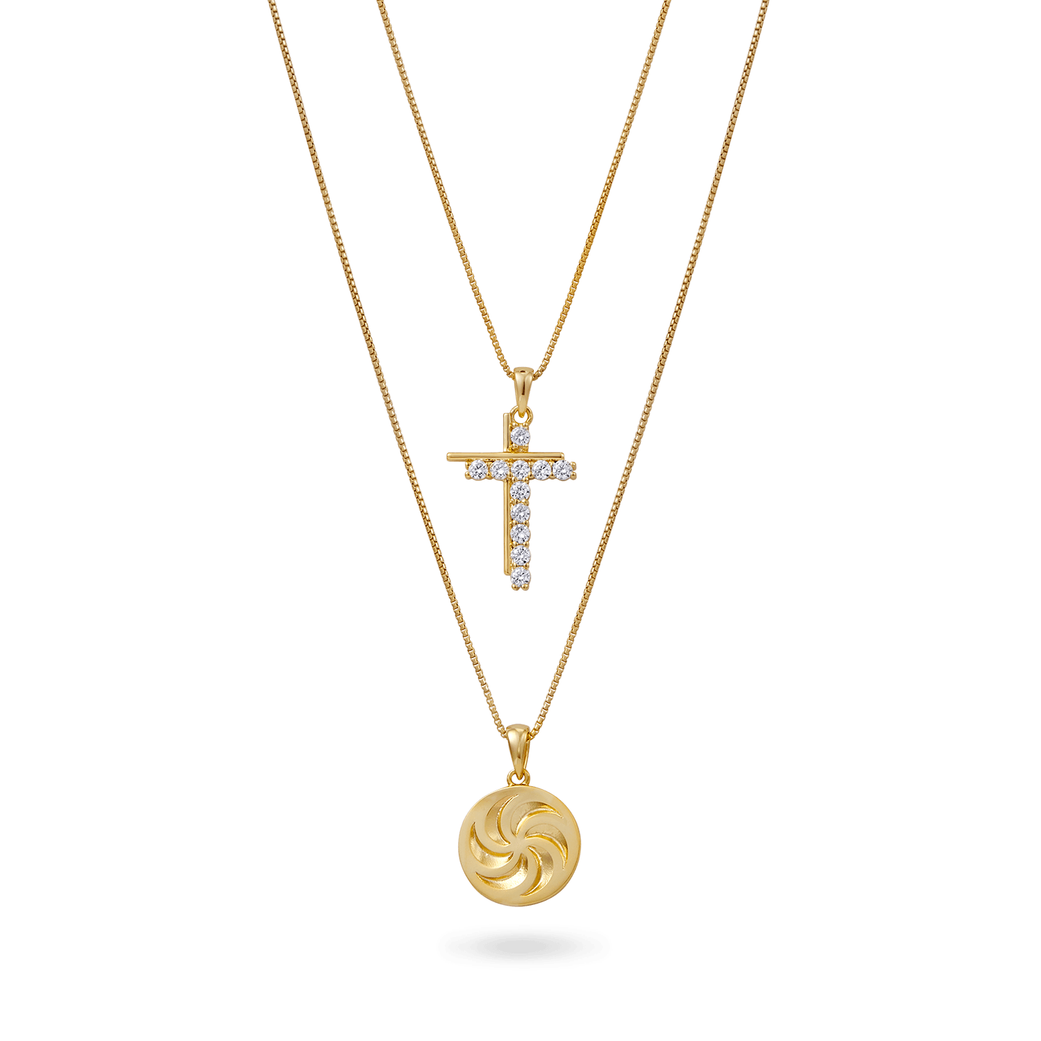 Eternal Faith Gift Set Necklaces IceLink-ATL 14K Gold Plated  